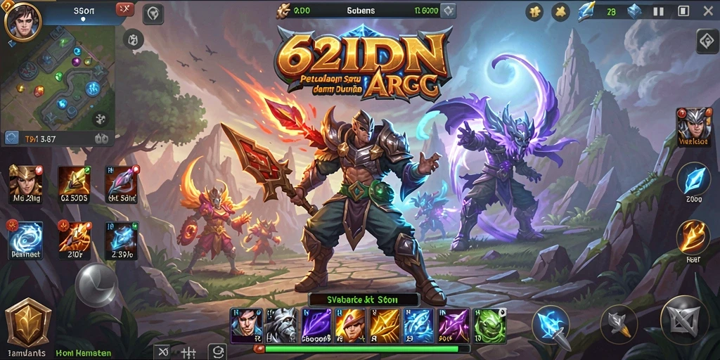 Tampilan epik dalam petualangan ARPG 62IDN.