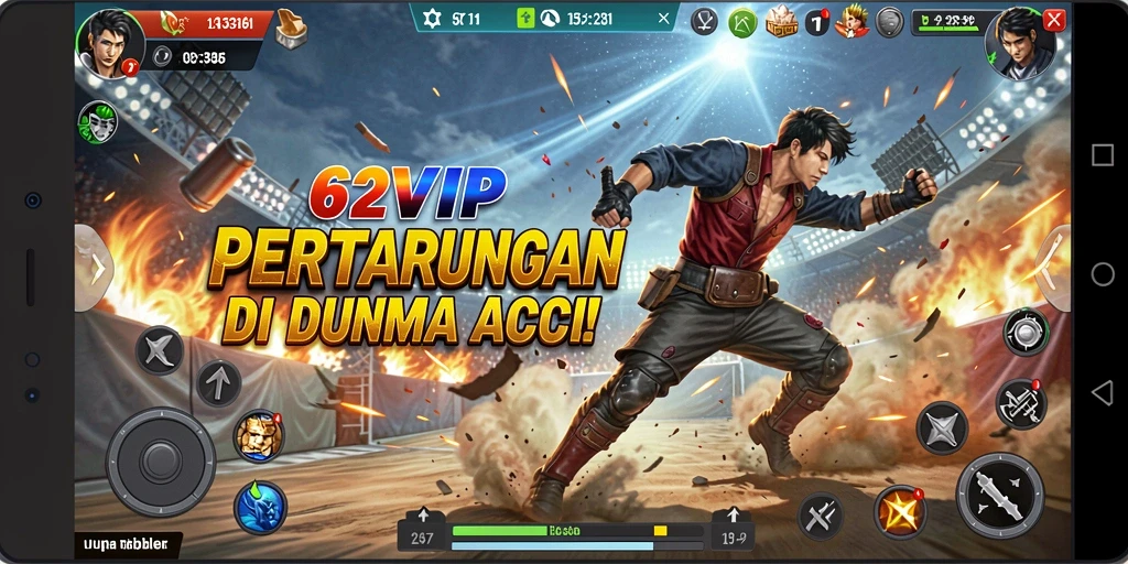 Screenshot gameplay 62VIP menunjukkan momen aksi yang seru dan mendebarkan.