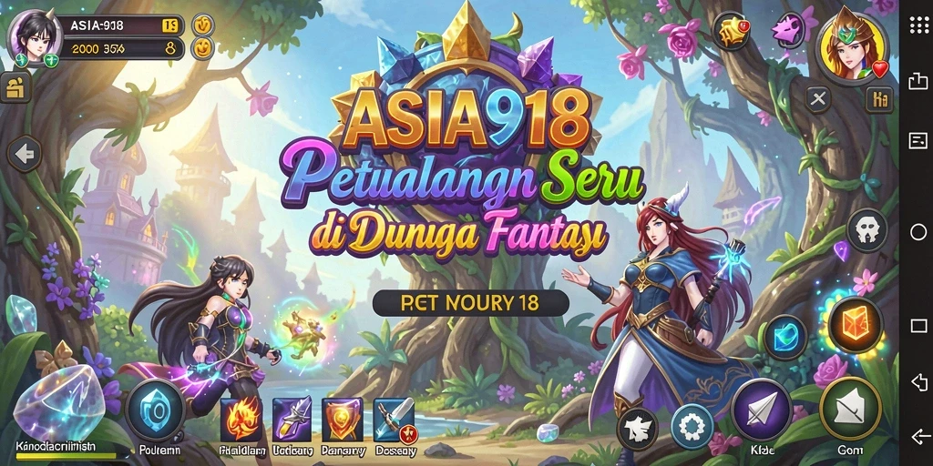 Screenshot utama ASIA918 menampilkan momen mendebarkan dalam petualangan seru.
