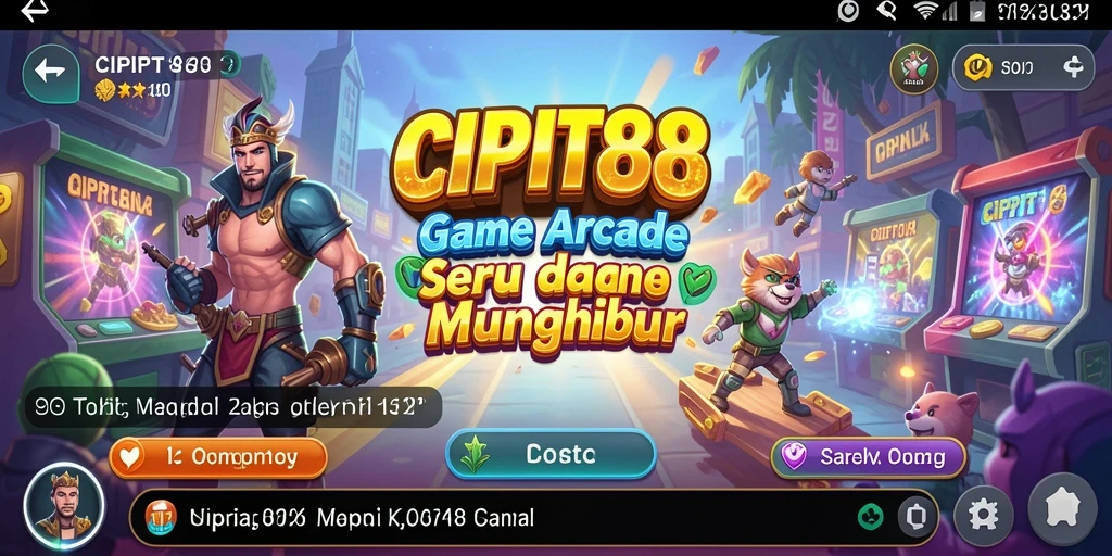 Tampilan gameplay seru CIPIT88 dengan berbagai level menantang.