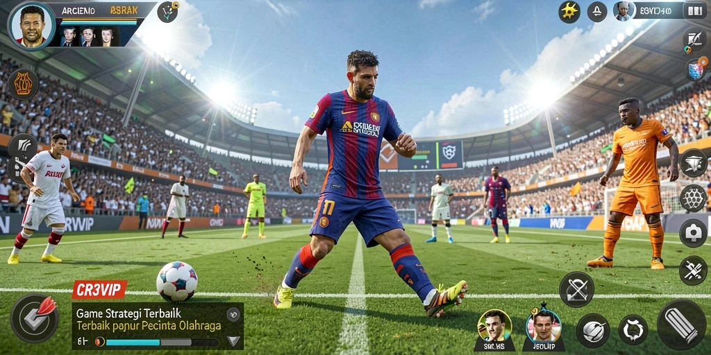 Gameplay menawan di CR7VIP dengan strategi manajerial yang mendalam.