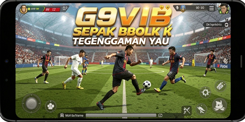 Screenshots G9VIP menampilkan aksi sepak bola yang mendebarkan dan grafis menawan.