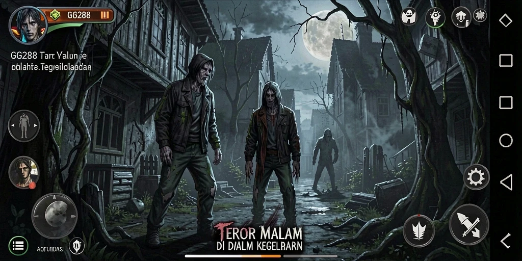 Tangkapan layar gameplay GG288 yang menakutkan dan mendebarkan.