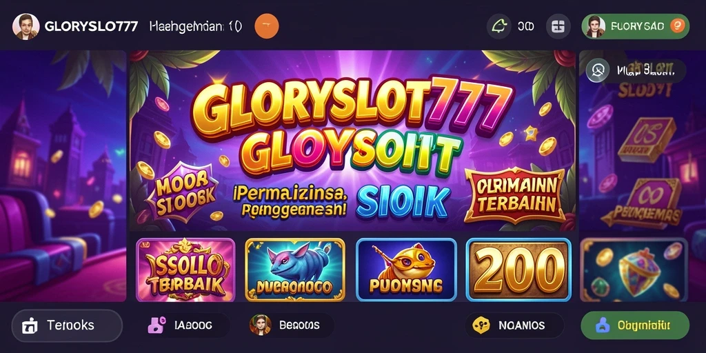 Tampilan gameplay slot yang menarik di GLORYSLOT777.