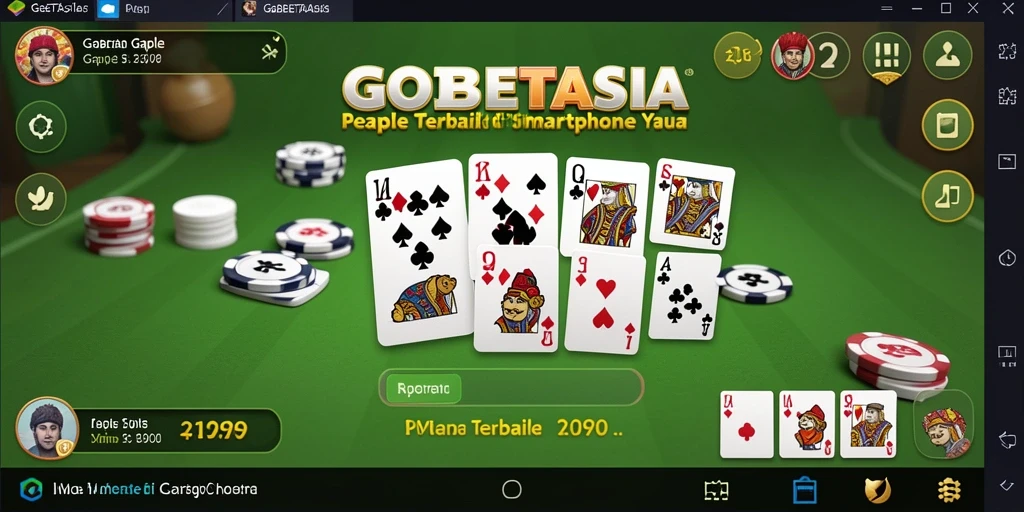 Screenshot GOBETASIA menampilkan gameplay Gaple yang seru dan menarik.