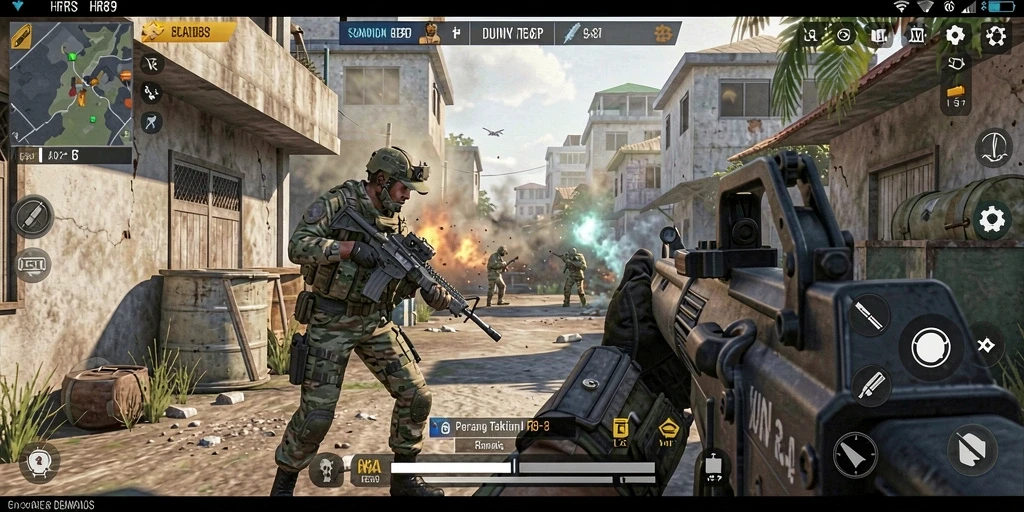 Tampilkan aksi seru gameplay FPS dalam HR89.