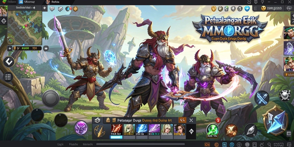 Tampilan gameplay ID66 yang memukau dalam dunia MMORPG.