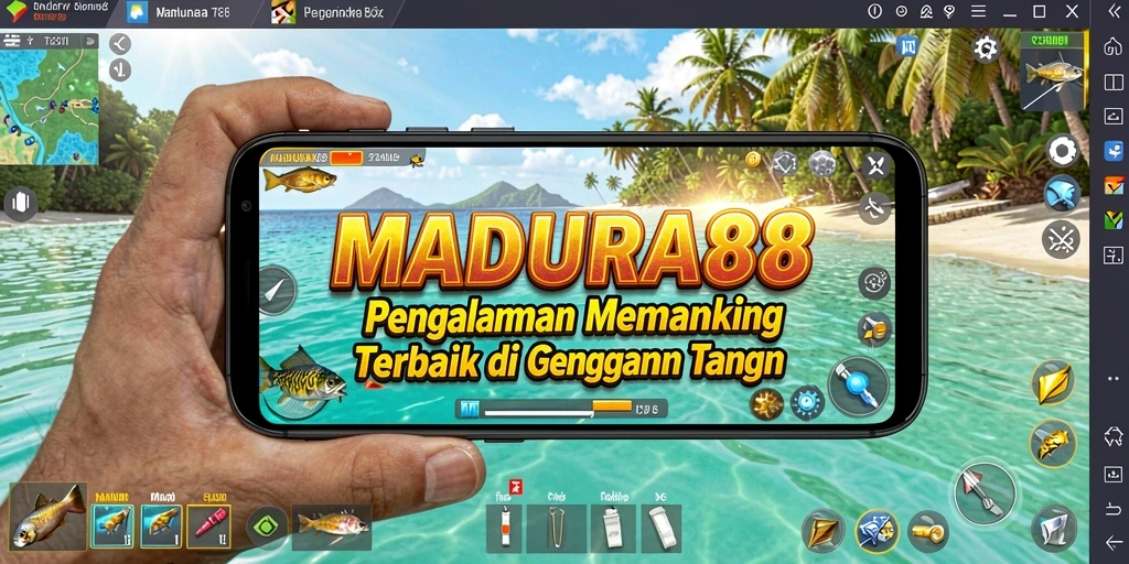 Screenshot MADURA88 menampilkan pengalaman memancing yang seru dan mendebarkan.