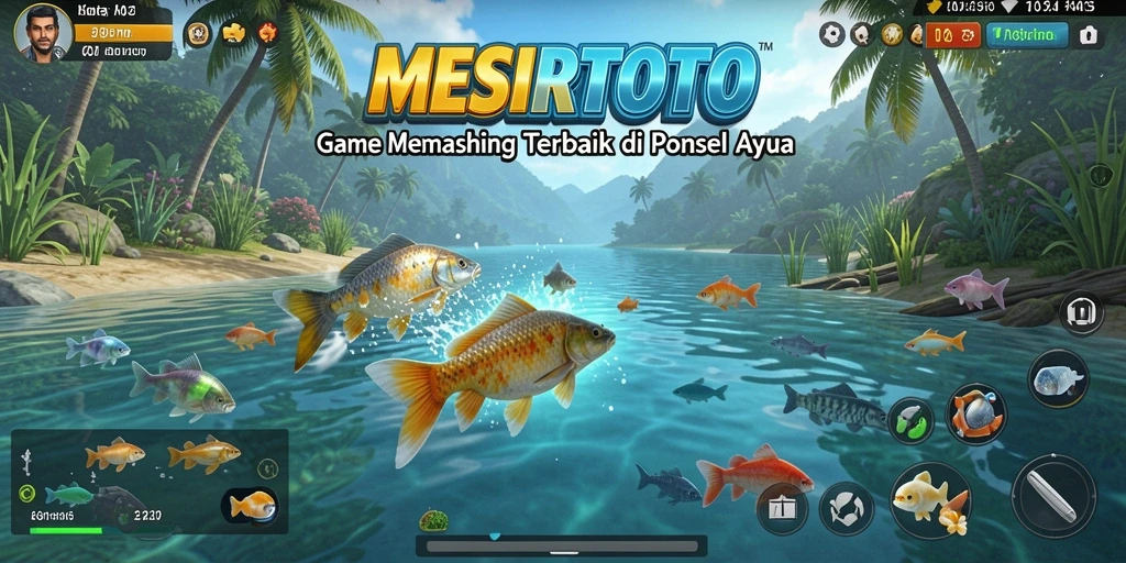 Gameplay seru dalam MESIRTOTO yang menampilkan aksi memancing nyata.