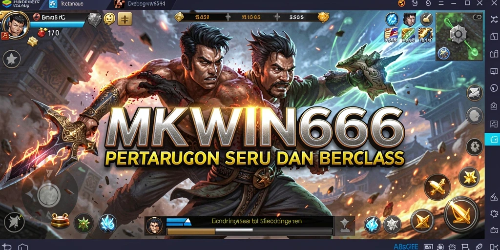 Tangkapan layar MKWIN666 menampilkan aksi pertarungan yang intens.