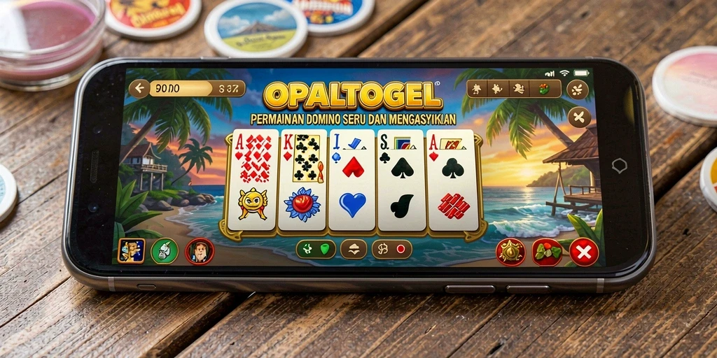 Screenshot gameplay OPALTOGEL yang menampilkan keseruan bermain Domino.
