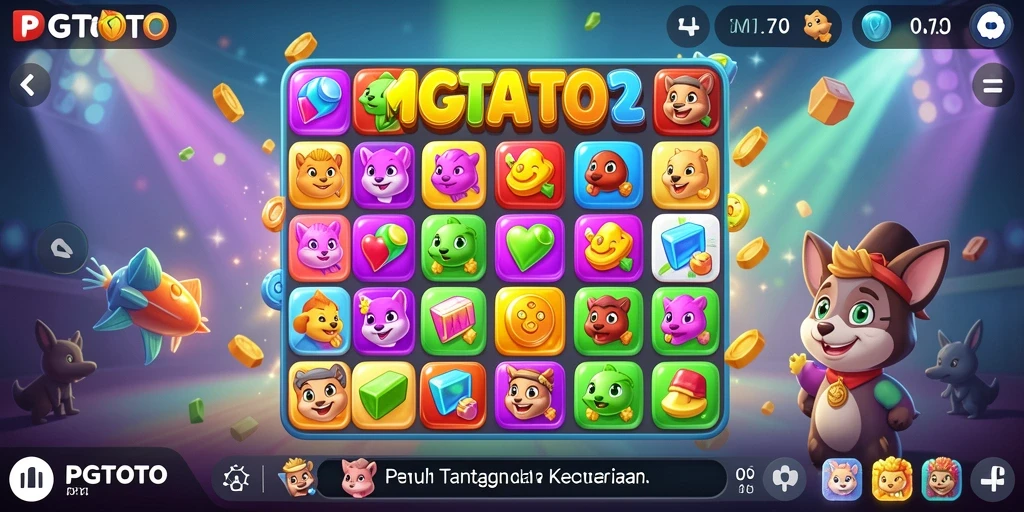 Tampilan gameplay yang seru dan menantang di PGTOTO.