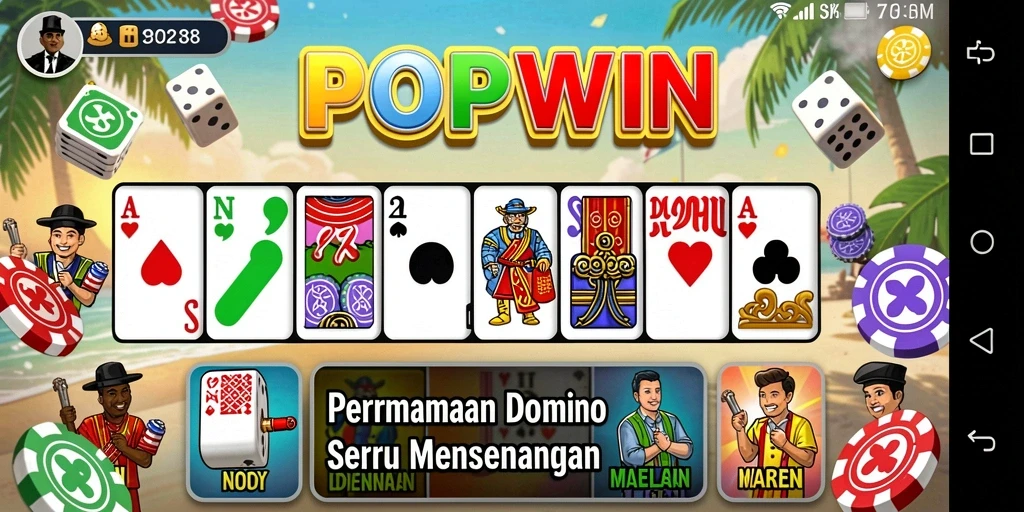 Tampilan gameplay seru di aplikasi POPWIN.