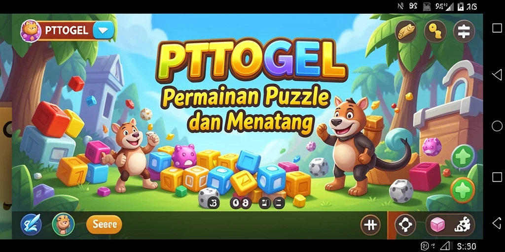 Tampilan gameplay menantang dari PTTOGEL dengan berbagai puzzle menarik.