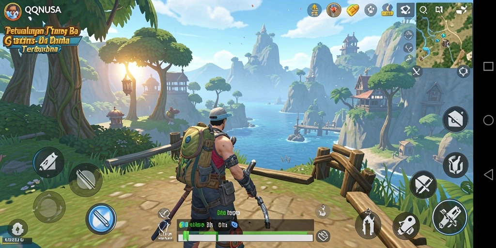 Tampilan menarik dari gameplay Open World QQNUSA yang penuh petualangan.