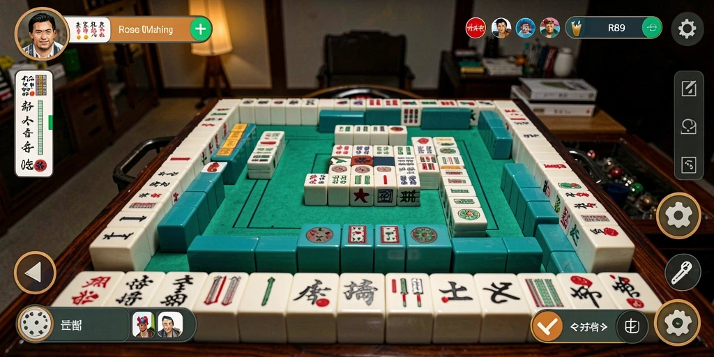 Screenshot gameplay RR89 menampilkan momen seru permainan Mahjong.