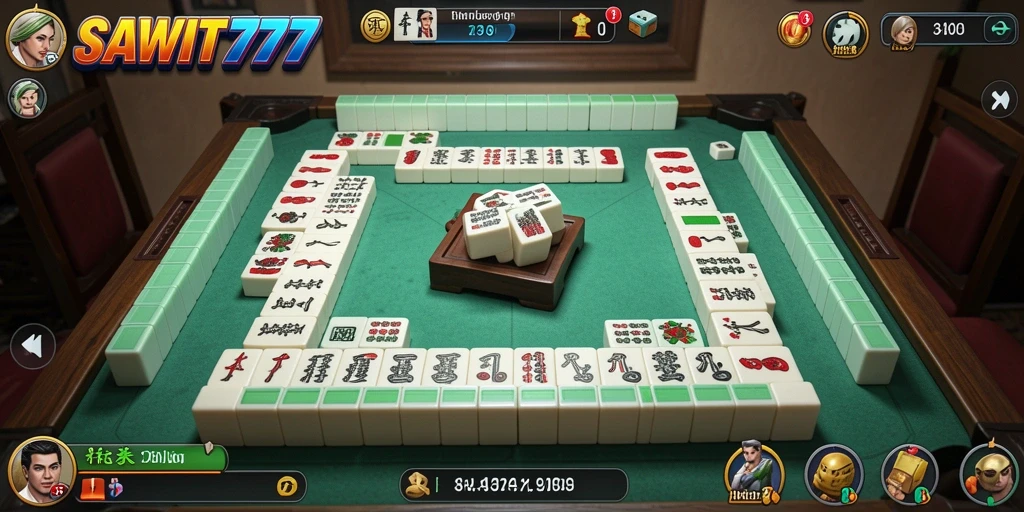 Tampilan gameplay yang menarik dari SAWIT777 dalam permainan Mahjong.