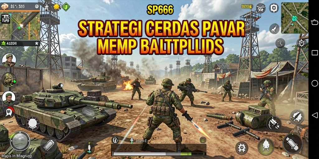 Gameplay SP666 dengan pertempuran strategi yang seru dan menarik.