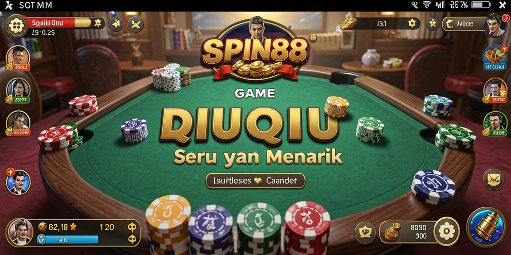 Tampilan gameplay QiuQiu yang seru di SPIN88.