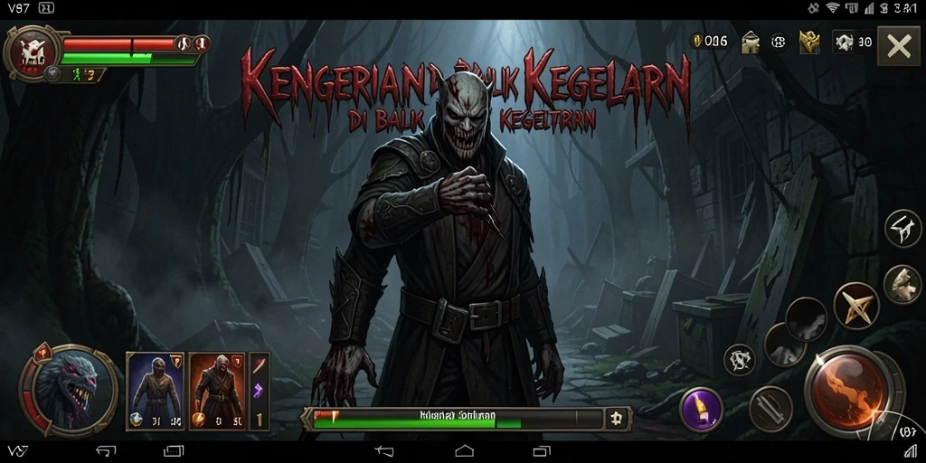 Tampilan gameplay V87 yang menakutkan dan mendebarkan.